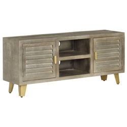 Mueble para TV VIDAXL Gris Madera (110x30x48 cm)