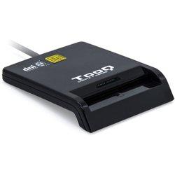 TooQ TQR-211B Lector de DNIe USB-C Negro