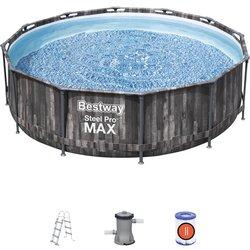 Piscina redonda de pvc bestway steel pro max de 366x100 cm