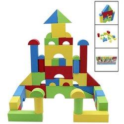 SET CONSTRUCCION FOAM 50 UNIDADES FORMAS GEOMETRICAS