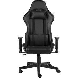 vidaXL Silla Gaming Giratoria Pvc Negro