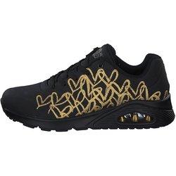 Deportivo mujer Skechers Uno negro-oro