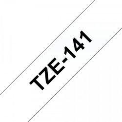 Cinta laminada Compatible Brother Tze141 Texto Negro / Fondo Claro 18Mm X 8M