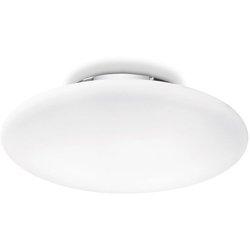 Luz de techo moderna Smarties vidrio blanco 3 luces E27