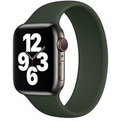 Bracelete Solo SiliconSense para Apple Watch Series 9 41mm Pulso:142-158mm Verde Escuro