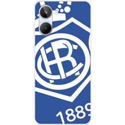 Funda para Realme 10 del Real Club Recreativo de Huelva Escudo Fondo Azul  - Licencia Oficial Real Club Recreativo de Huelva