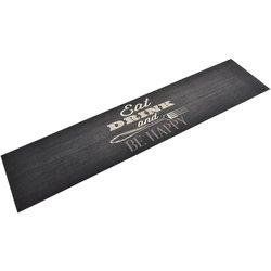 Alfombra De Cocina Lavable Terciopelo Negro 60x300 Cm Vidaxl