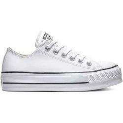 Zapatilla Converse Platform Baja Piel Blanco