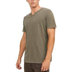 Camiseta Jack&Jones Esplit verde de manga corta para hombre