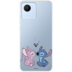 Funda para Realme C30 Oficial de Disney Angel & Stitch Beso - Lilo & Stitch