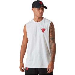 Camiseta de Hombre NEW ERA Tirantes Nba Left Chst Blanco (S)