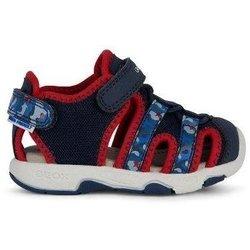 Sandalias geox multy niño azul/rojo