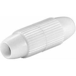 Goobay Empalme Cable Coaxial Tipo Tornillo Hembra/Hembra Blanco