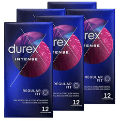 Durex - Preservativos Intense Orgasmic para Mayor Sensación Pack 60 condones para un sexo seguro