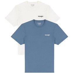 Juego de 2 Camisetas para Hombre WRANGLER (M - Azul)