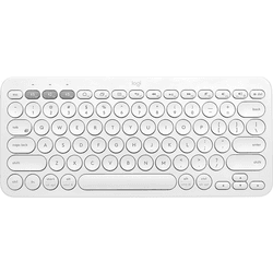 Teclado Bluetooth multidispositivo Logitech K380 (inalámbrico, blanco)