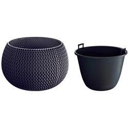 Maceta PROSPERPLAST Splofy Bowl (Gris - 29 x 29 x 19.5 cm)