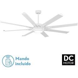 Akunadecor - Ventilador De Techo Metal Blanco Grado