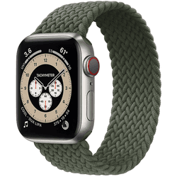 Bracelete Braided Solo NylonSense para Apple Watch Ultra 2 Pulso:170-182mm Verde Escuro