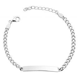 Pulsera en Plata de Ley 925 Nidal con Circonias y Bañada en Rodio