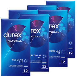 Durex - Preservativos Natural, el clásico de durex, para Mayor Sensación Pack 72 condones para un sexo seguro