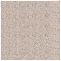 Alfombra peluda de pelo largo moderna pamplona beige 240x240 cm