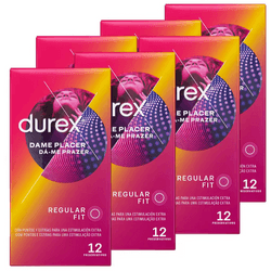 Durex - Preservativos Dame Placer para Mayor Sensación Pack 72 condones para un sexo seguro