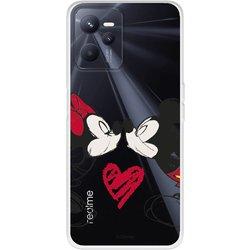 Funda Para Realme C35 Oficial De Disney Mickey Y Minnie Beso - Clásicos Disney