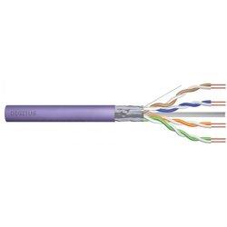 DIGITUS Cat.6 Installation Cable, F/UTP, Dca, AWG23/1, LSOH, 50m, Purple