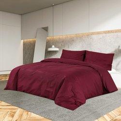 Bordeaux Duvet Cover Set 200x200 cm en Microfibra Ligera