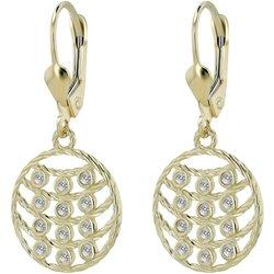 Joyas Oro 8K – Pendientes de Aro en Oro con Circonitas Charis