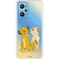 Funda para Realme GT Neo 2 Oficial de Disney Simba y Nala Silueta - El Rey León