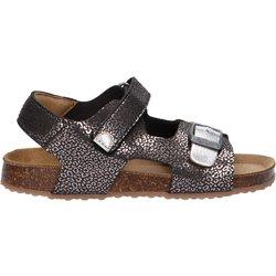 Sandalias de Mujer y Niña KICKERS 869510-30 FUXIO 81 NOIR ARGENT LEOPARD