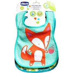 CHICCO SET BABEROS ALGODON NEUTRO +6M 2U