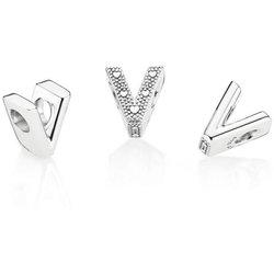 Charm Pandora Letra V - 797476 - Plata de Ley