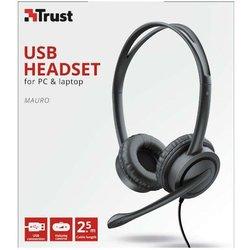 TRUST MAURO HEADSET USB (2.5 M)