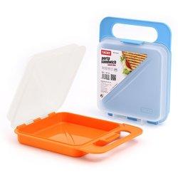 TATAY - Set de 2 Porta Sandwiches Infantiles Reutilizables. Azul y Naranja