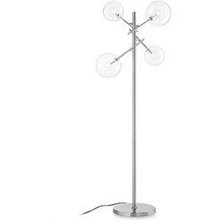 Contemporáneo Equinoxe Metal Cromo 4 Luces 2W 3000K Luz Caliente