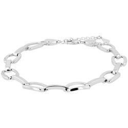 Pulsera en Plata de Ley 925 Bañado en Rodio 18.3 Cm