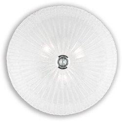 Luz de techo clásica Shell vidrio transparente 3 luces E27