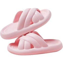 Zapatillas de Baño Antideslizantes Supersuaves, Chancla de Goma Supersuave, Sandalias de Ducha de suela gruesa para mujer, Chancla de playa para interiores y exteriores, Suela extra Gruesa pero Agradable, Resistente y Duradera