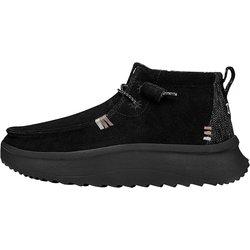 AMBOS MUJER 'WENDY' HI SUEDE-BLACK HEY DUDE