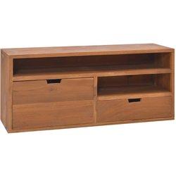 Soporte para TV 90x30x40 cm madera maciza de teca