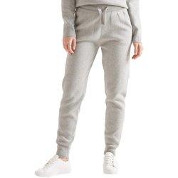 Pantalon Supedry Studio essential gris mujer-z