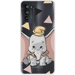 Funda para Motorola Moto G52 Oficial de Disney Dumbo Silueta Transparente - Dumbo