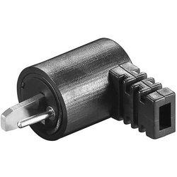 CABLEPELADO Conector Altavoz Audio acodado | Conector de Audio de 2 Pines DIN HiFi | Conexión Enchufe DIN Macho | Angulo 90º