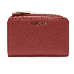 Coccinelle Metallic Soft de Piel Brandy Cartera with Lateral Kremal E2MW511C101 _ R31