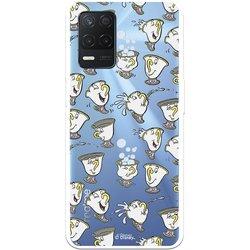 Funda para Realme 8 5G Oficial de Disney Chip Potts Siluetas - La Bella y la Bestia