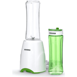 Batidora de Vaso SEVERIN SM3735 Mix & Go (300 W - 2x0.6 L - Verde y Blanco)