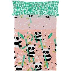 Juego de Sábana HAPPYFRIDAY Panda garden Cama 105 (180x270 cm)